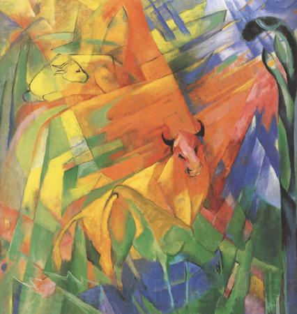 Franz Marc Animals in Landscape (mk34)